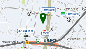 株式会社パルティ川西の地図画像