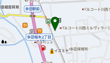 レジオン川西多田管理事務室の地図画像