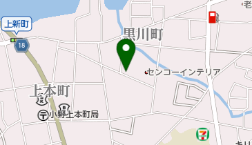 森クリーニング店の地図画像