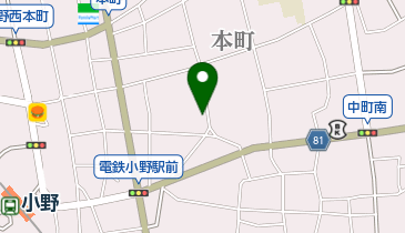 たなか呉服店の地図画像
