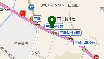 三輪会館の地図画像
