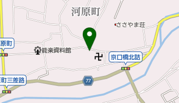 山仙青果店の地図画像