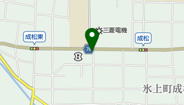 いぬい理容の地図画像