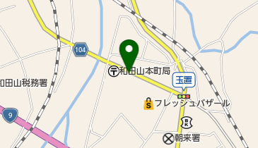 白バラ牛乳和田山販売店の地図画像