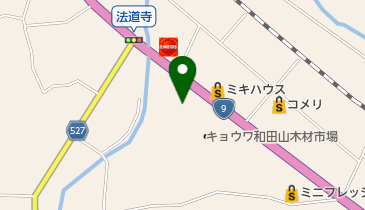 和田山木材市場の地図画像
