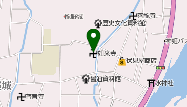 如来寺の地図画像