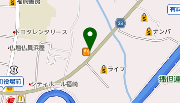 フクナガバイシクルショップの地図画像