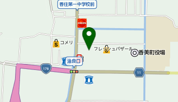 ゴダイドラッグ香住店の地図画像