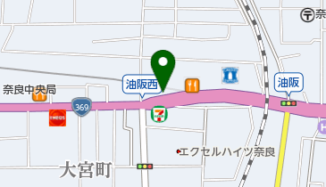 長尾谷高等学校奈良校の地図画像