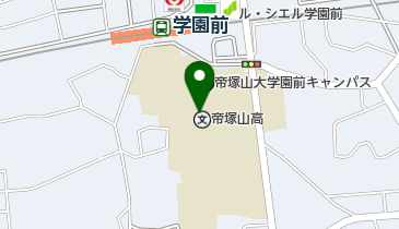 帝塚山学園帝塚山小学校の地図画像