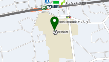 帝塚山学園 帝塚山大学学園前キャンパスの地図画像