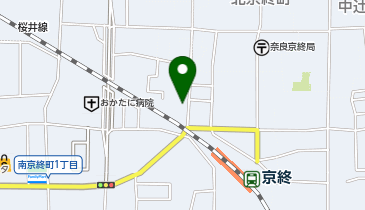 奈良塗料の地図画像