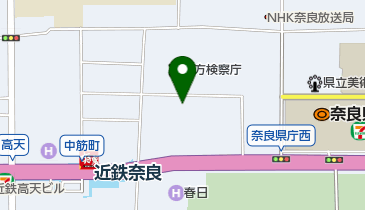 カトリック奈良教会の地図画像