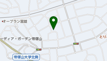 西奈良ルーテル教会の地図画像