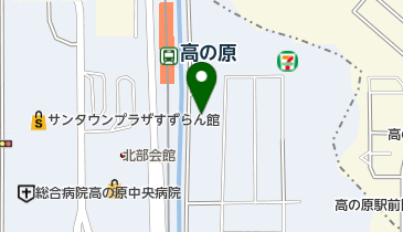 日本キリスト教団 高の原教会の地図画像