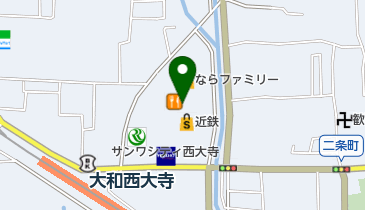 ファミリア奈良近鉄店の地図画像