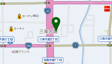 朝日新聞奈良総局の地図画像