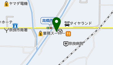 奈良バッティングセンターの地図画像