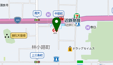 モッズヘア奈良の地図画像