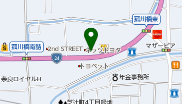 アプリコット奈良店の地図画像
