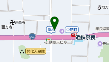 奈良県生命保険協会の地図画像