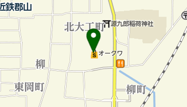 ルビーオークワ郡山柳町店の地図画像