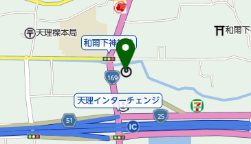 農業屋天理店の地図画像