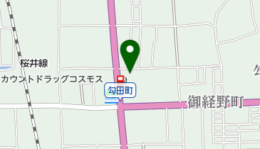 中西ふとん店の地図画像