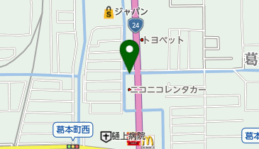 米田硝子店の地図画像