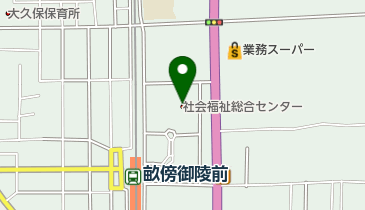 奈良県社会福祉総合センターの地図画像