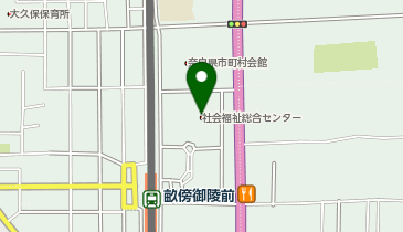 社団法人奈良県聴覚障害者協会の地図画像