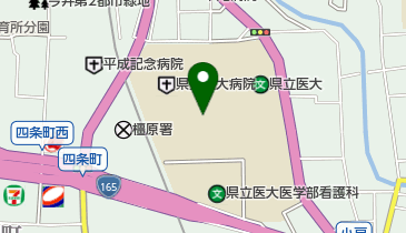 奈良県臓器バンクの地図画像