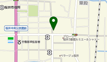 プラージュ美容桜井店の地図画像