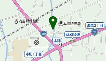 五條座モータープールの地図画像