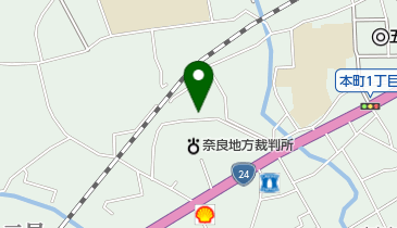 奈良地方検察庁五条支部の地図画像