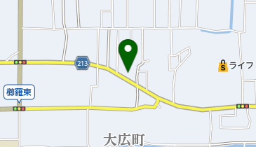 理容ふくもとの地図画像