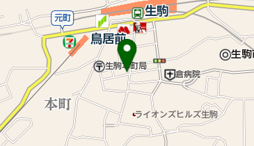 玉村理容店の地図画像