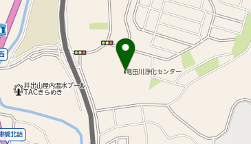 生駒市役所竜田川浄化センターの地図画像