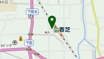 下田地区公民館の地図画像