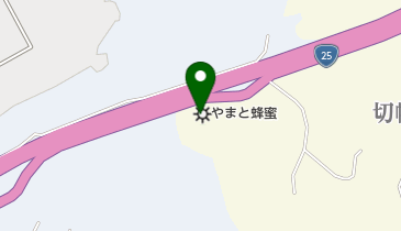 ミツバチと生命館の地図画像