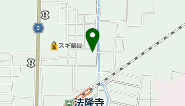 明治牛乳法隆寺販売所の地図画像