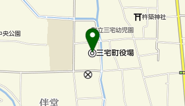 三宅町中央公民館の地図画像