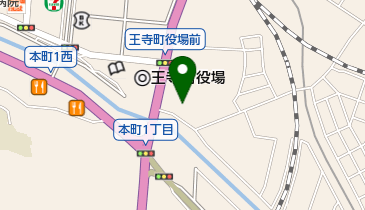 王寺アリーナの地図画像