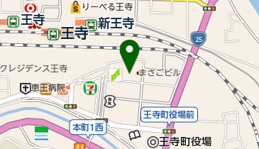 ハピネス王寺店の地図画像