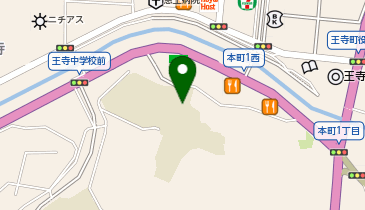 王寺町役場 小学校給食共同調理場の地図画像