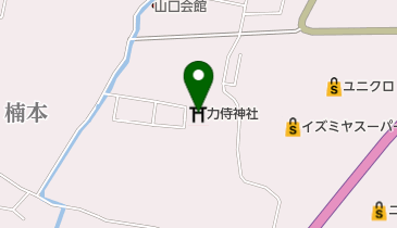 力侍神社の地図画像