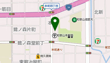 住友生命保険相互会社和歌山支社業務用の地図画像