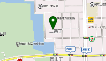 和歌山地方検察庁の地図画像