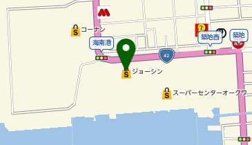 ジョーシン海南店の地図画像