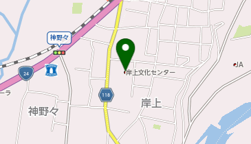 橋本市立 岸上文化センターの地図画像